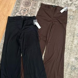 Vintage BCBG twill wide leg pant